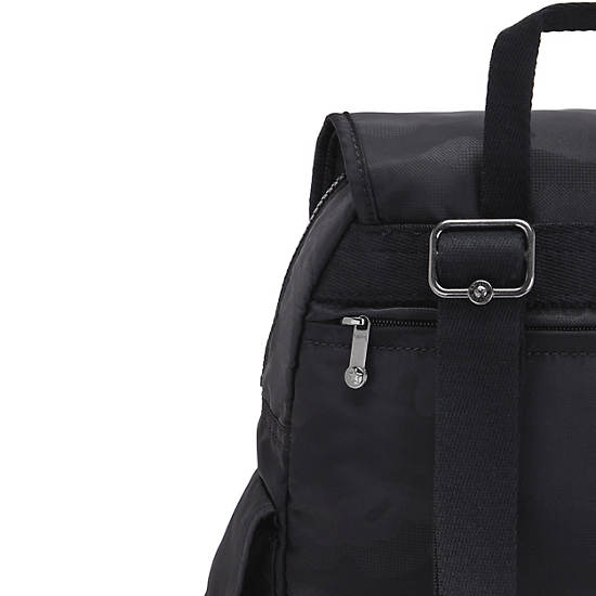Sacs À Dos Kipling City Pack Small Classiche Noir Camouflage | FR 1715NW